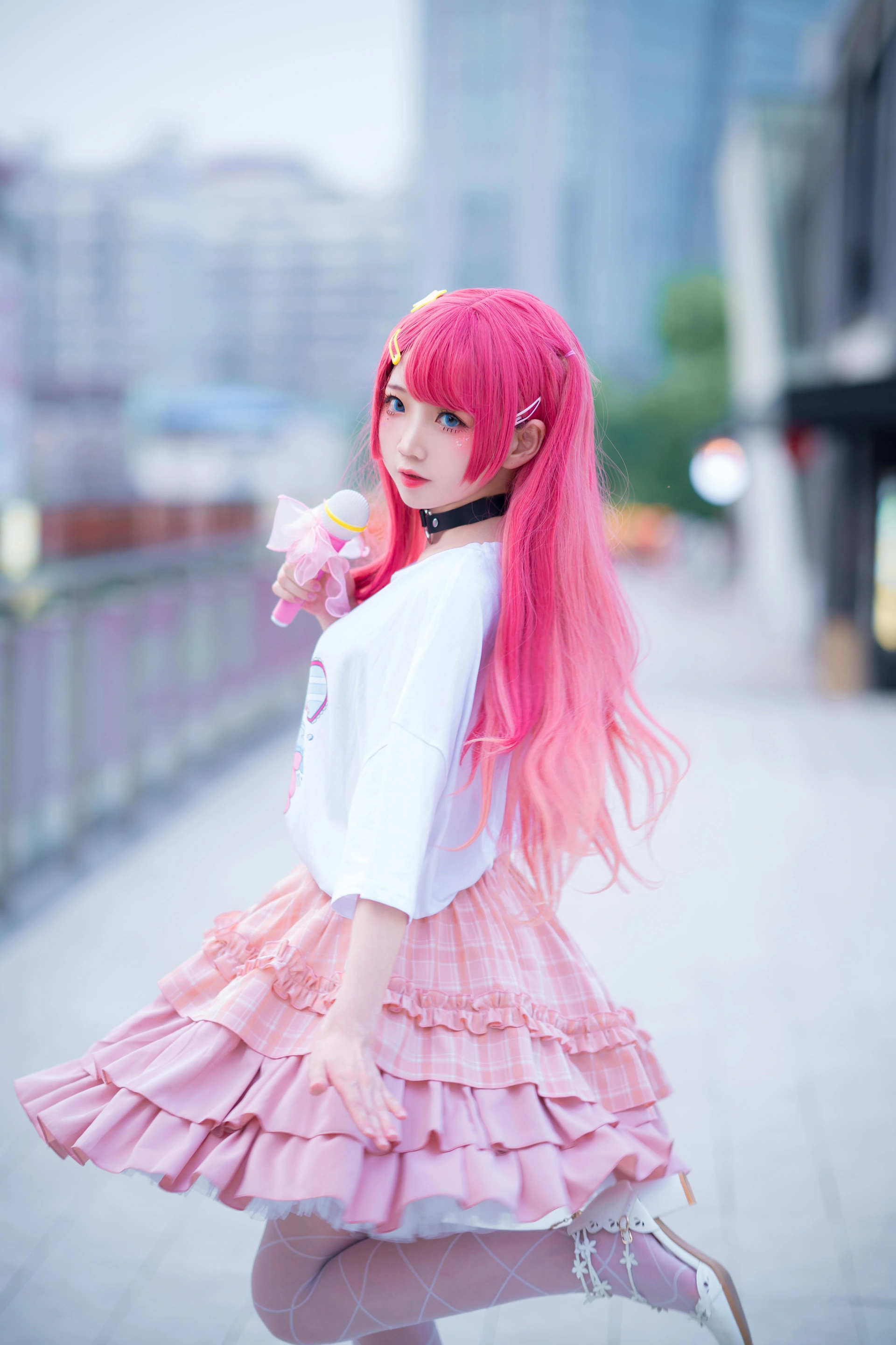 楚楚子w - NO.75 LOLITA小偶像打歌服 LOLITA上新夏日穿搭粉@楚楚子紫@鹤祈 3