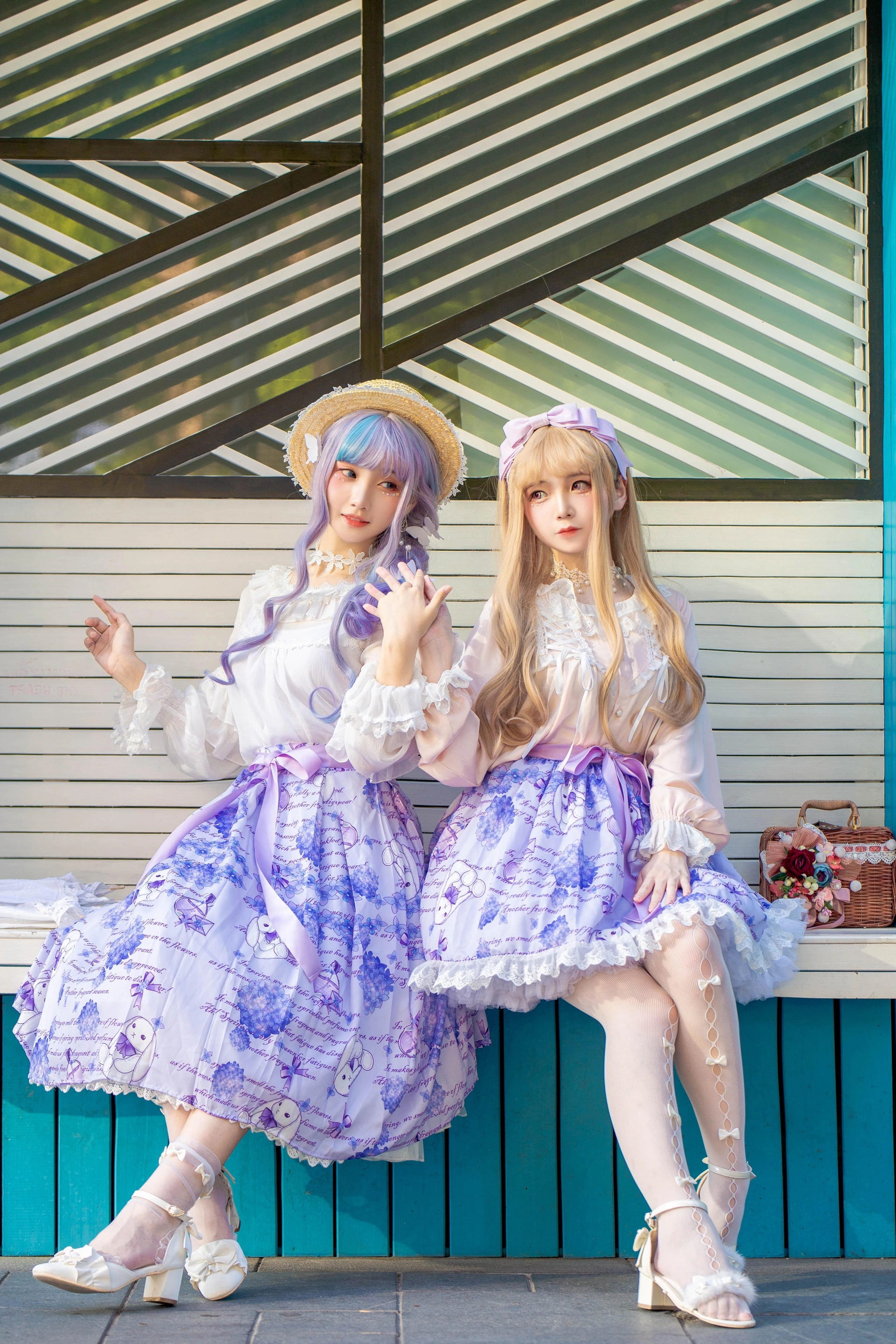 楚楚子w - NO.76 -LOLITA装扮 LOLITA夏日穿搭打歌服小偶像出镜：楚楚子＋@鹤祈 1